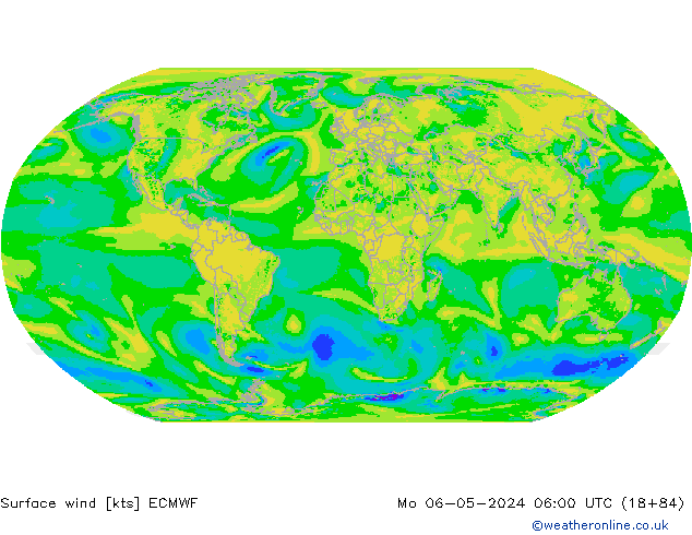 Surface wind ECMWF Mo 06.05.2024 06 UTC