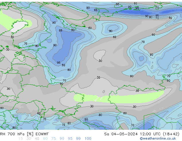 RV 700 hPa ECMWF za 04.05.2024 12 UTC
