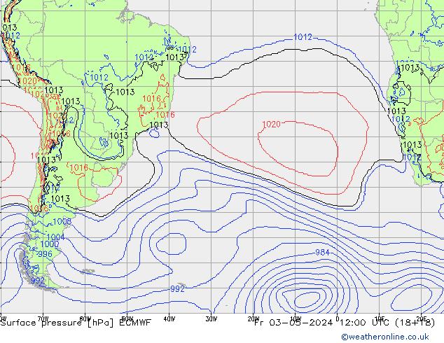 Surface pressure ECMWF Fr 03.05.2024 12 UTC