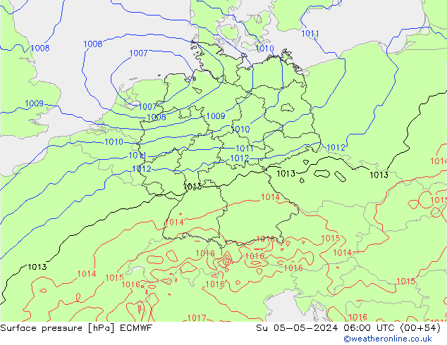 ciśnienie ECMWF nie. 05.05.2024 06 UTC