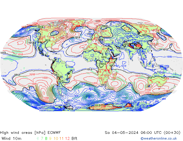 Windvelden ECMWF za 04.05.2024 06 UTC
