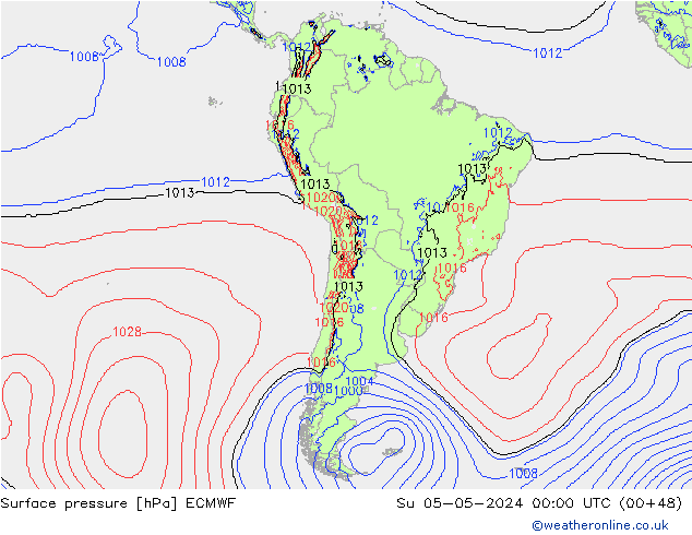 ciśnienie ECMWF nie. 05.05.2024 00 UTC