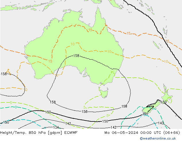 Height/Temp. 850 hPa ECMWF Mo 06.05.2024 00 UTC