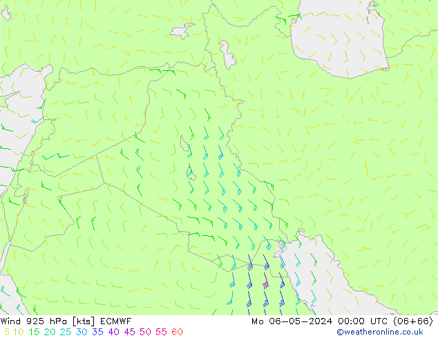 Wind 925 hPa ECMWF Mo 06.05.2024 00 UTC