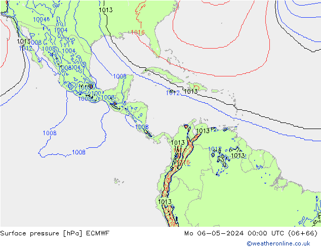 Surface pressure ECMWF Mo 06.05.2024 00 UTC