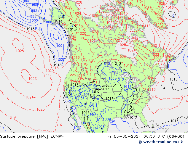 Surface pressure ECMWF Fr 03.05.2024 06 UTC