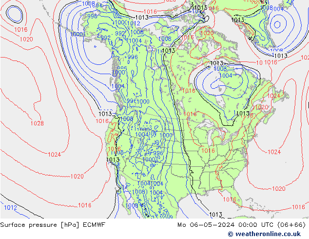 pression de l'air ECMWF lun 06.05.2024 00 UTC