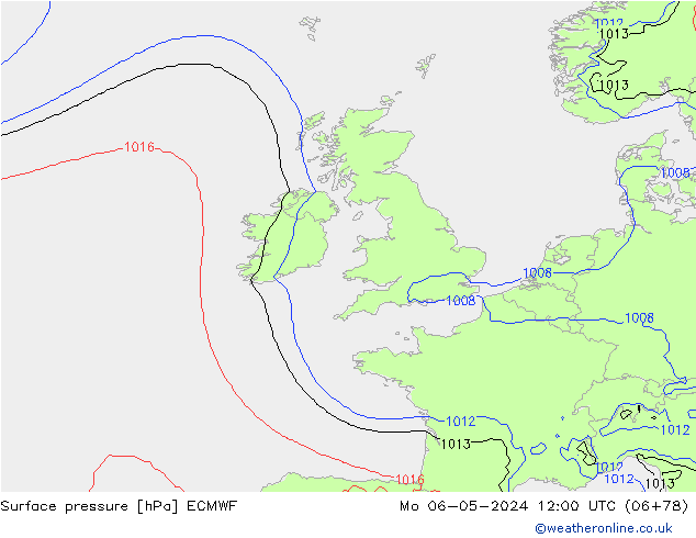 Surface pressure ECMWF Mo 06.05.2024 12 UTC