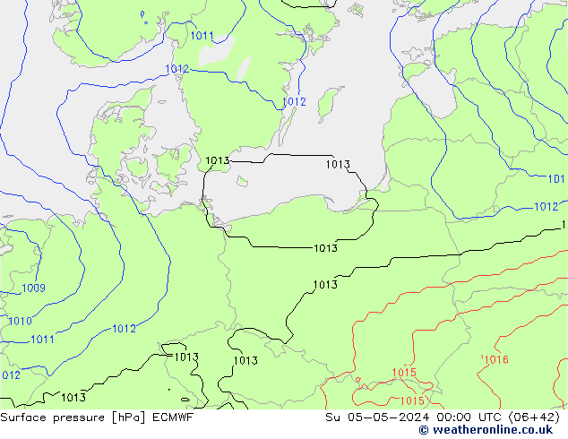 Bodendruck ECMWF So 05.05.2024 00 UTC