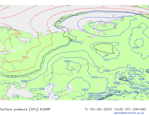 pression de l'air ECMWF ven 03.05.2024 12 UTC