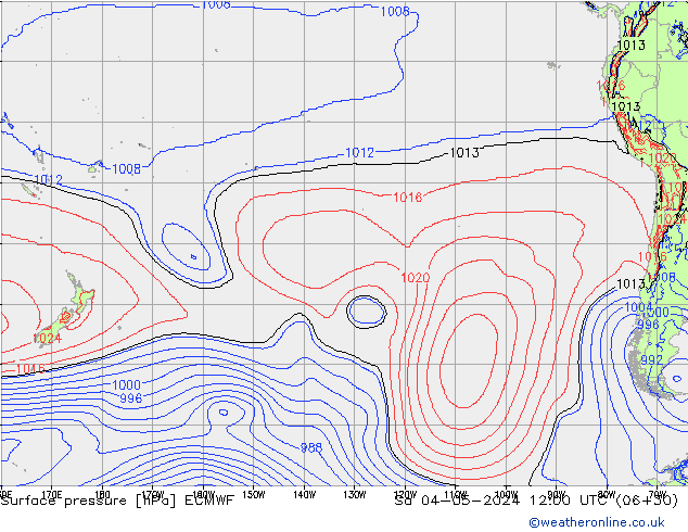 Yer basıncı ECMWF Cts 04.05.2024 12 UTC