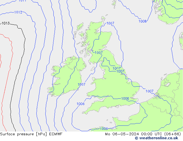 Surface pressure ECMWF Mo 06.05.2024 00 UTC