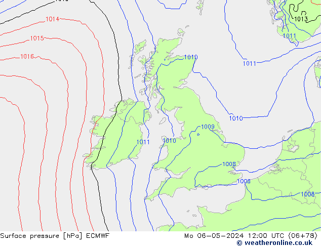 pression de l'air ECMWF lun 06.05.2024 12 UTC