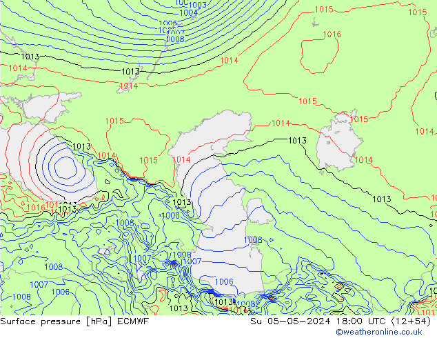 ciśnienie ECMWF nie. 05.05.2024 18 UTC