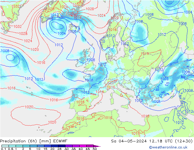 Nied. akkumuliert (6Std) ECMWF Sa 04.05.2024 18 UTC