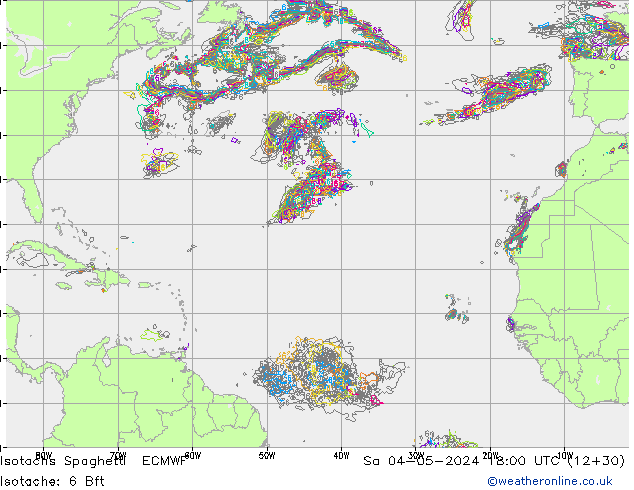Isotachs Spaghetti ECMWF  04.05.2024 18 UTC