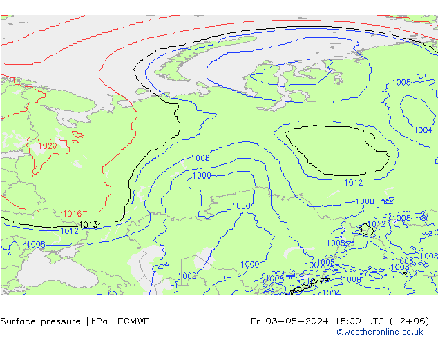 pression de l'air ECMWF ven 03.05.2024 18 UTC