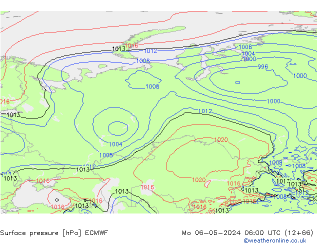 Yer basıncı ECMWF Pzt 06.05.2024 06 UTC