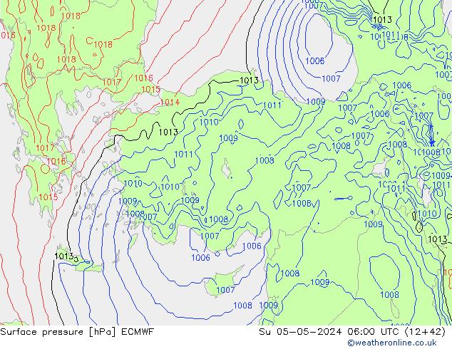 ciśnienie ECMWF nie. 05.05.2024 06 UTC