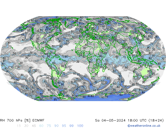 RH 700 hPa ECMWF Sa 04.05.2024 18 UTC