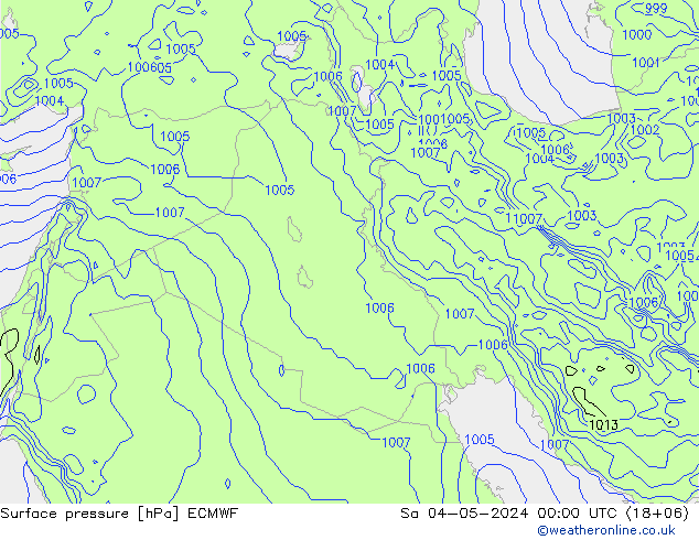 Yer basıncı ECMWF Cts 04.05.2024 00 UTC