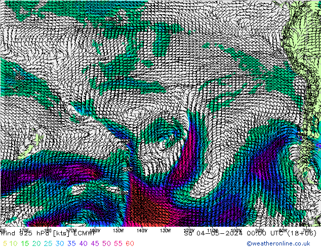 Wind 925 hPa ECMWF Sa 04.05.2024 00 UTC