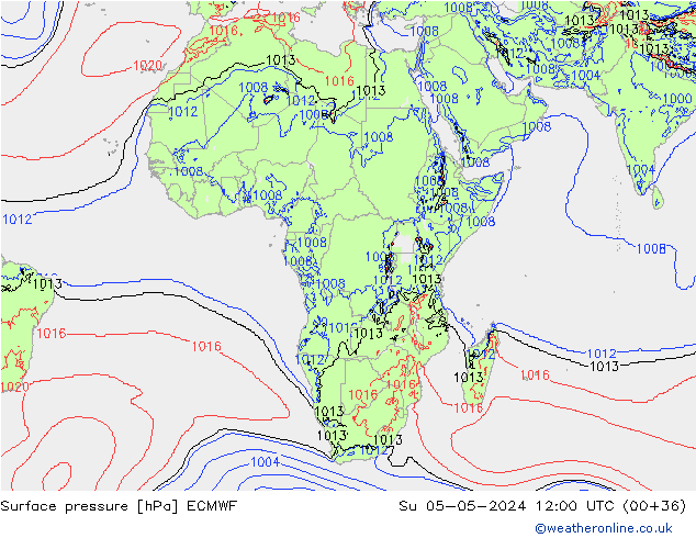 pression de l'air ECMWF dim 05.05.2024 12 UTC