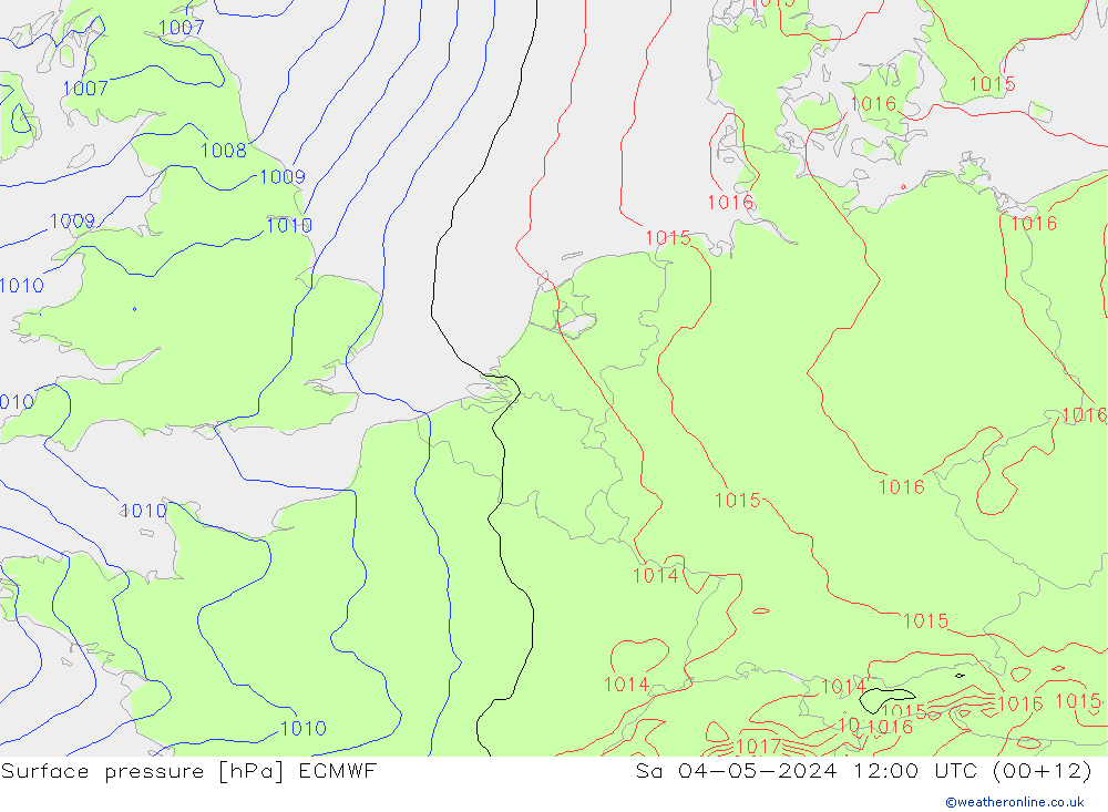 Yer basıncı ECMWF Cts 04.05.2024 12 UTC