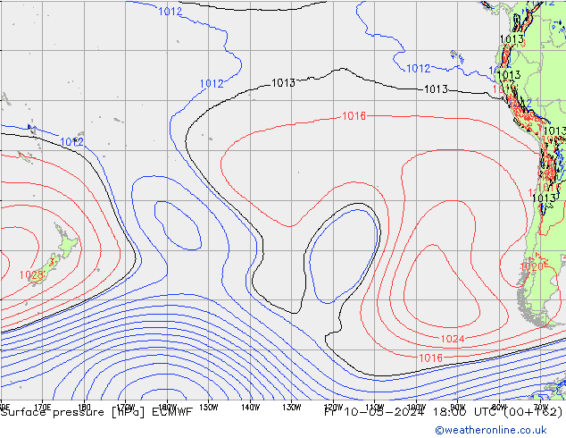 Luchtdruk (Grond) ECMWF vr 10.05.2024 18 UTC