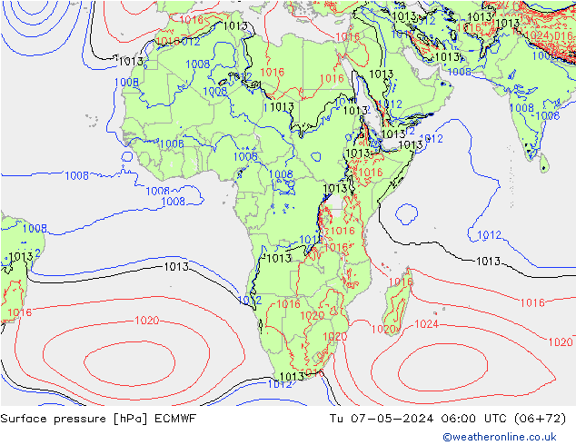 pression de l'air ECMWF mar 07.05.2024 06 UTC