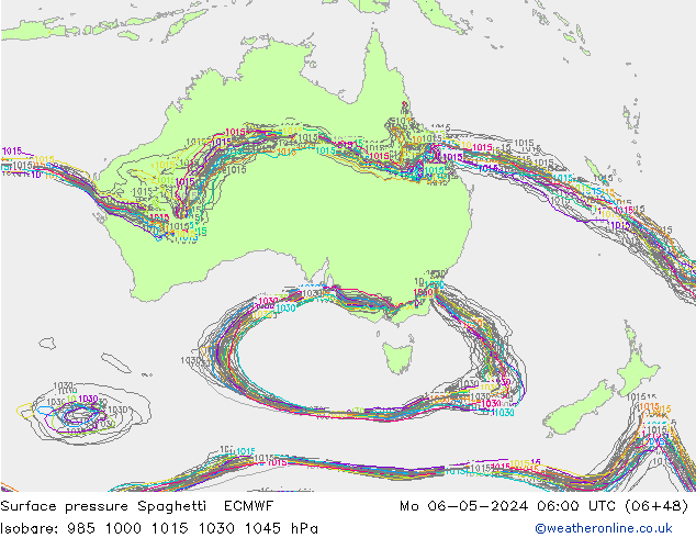 pression de l'air Spaghetti ECMWF lun 06.05.2024 06 UTC