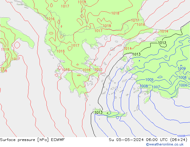 ciśnienie ECMWF nie. 05.05.2024 06 UTC