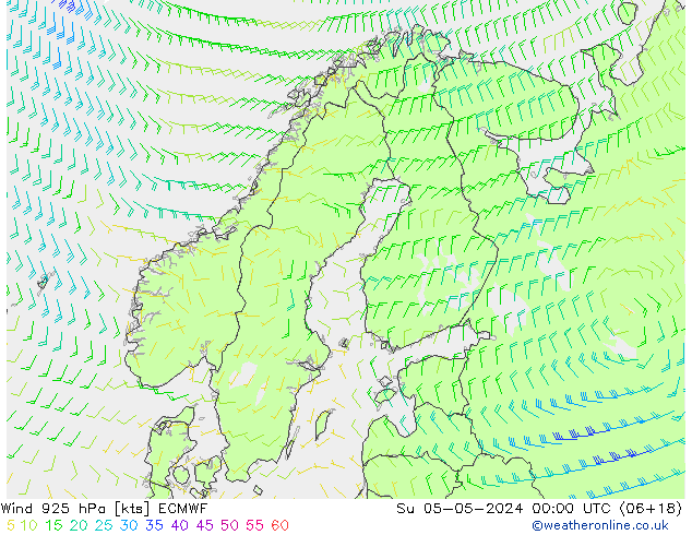 Wind 925 hPa ECMWF Ne 05.05.2024 00 UTC