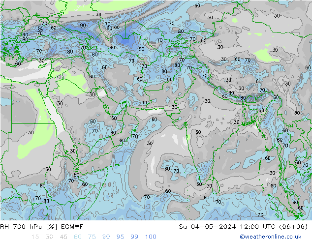 RV 700 hPa ECMWF za 04.05.2024 12 UTC