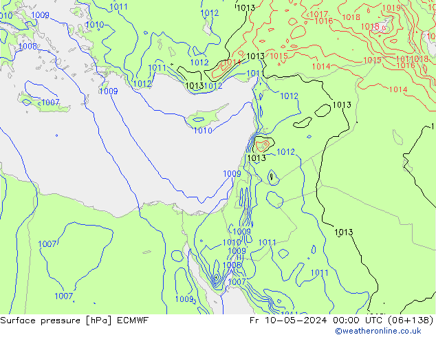 pression de l'air ECMWF ven 10.05.2024 00 UTC