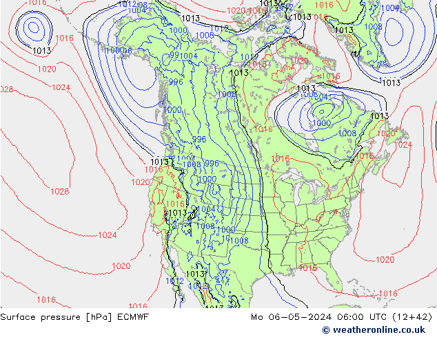 Surface pressure ECMWF Mo 06.05.2024 06 UTC