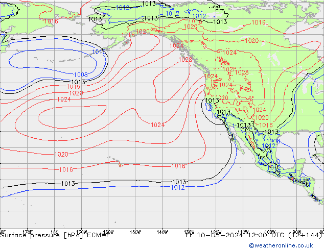 pression de l'air ECMWF ven 10.05.2024 12 UTC