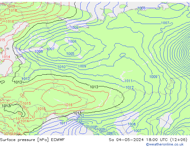 pression de l'air ECMWF sam 04.05.2024 18 UTC