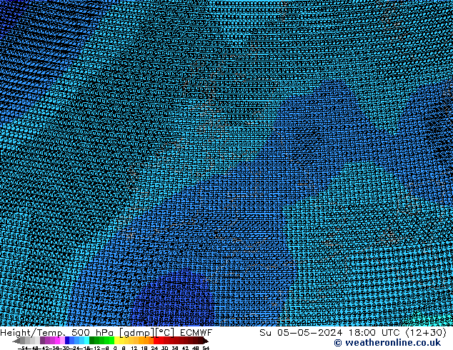 Height/Temp. 500 hPa ECMWF Su 05.05.2024 18 UTC