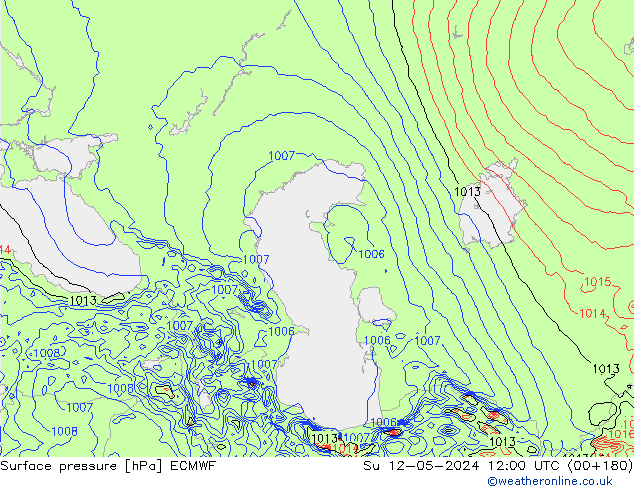 Yer basıncı ECMWF Paz 12.05.2024 12 UTC