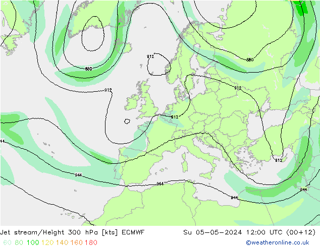 Polarjet ECMWF So 05.05.2024 12 UTC