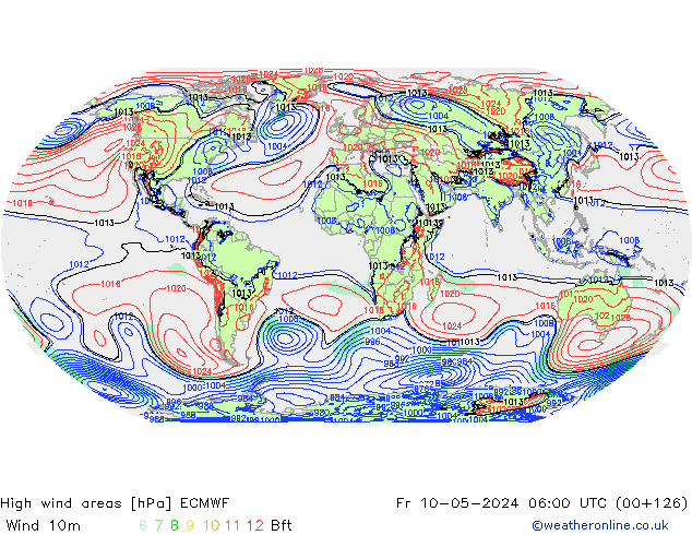 Windvelden ECMWF vr 10.05.2024 06 UTC