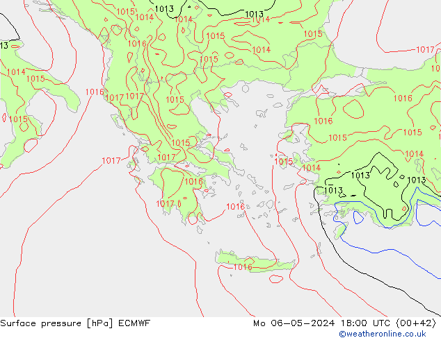 pression de l'air ECMWF lun 06.05.2024 18 UTC