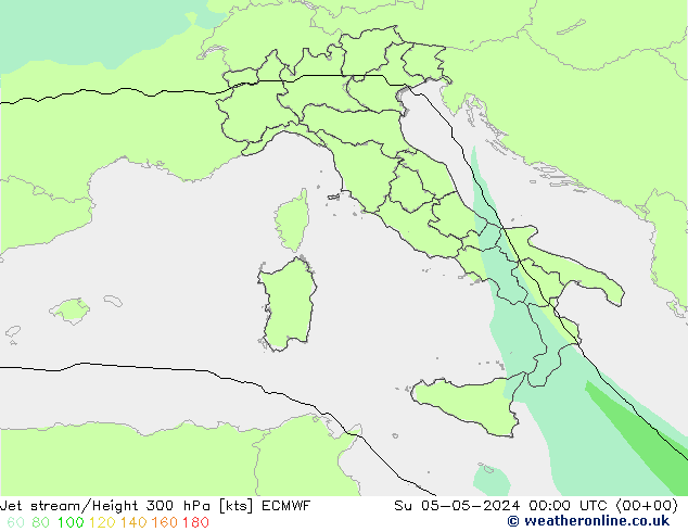 Corrente a getto ECMWF dom 05.05.2024 00 UTC