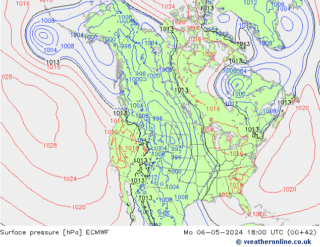 pression de l'air ECMWF lun 06.05.2024 18 UTC