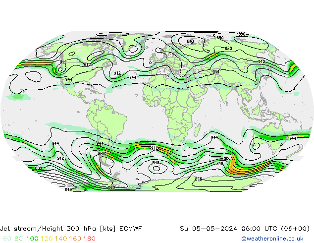 Polarjet ECMWF So 05.05.2024 06 UTC