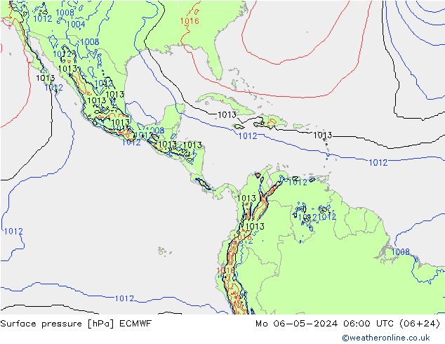pression de l'air ECMWF lun 06.05.2024 06 UTC