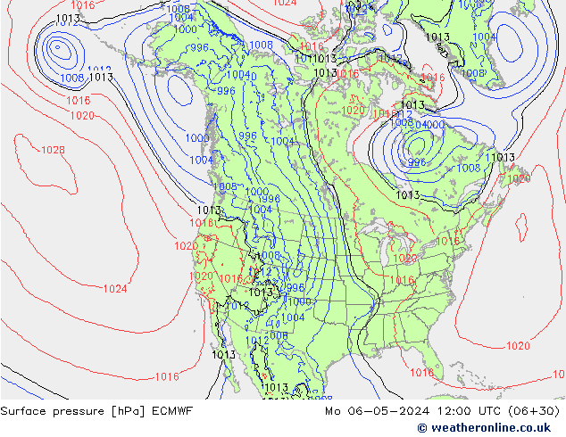 Surface pressure ECMWF Mo 06.05.2024 12 UTC