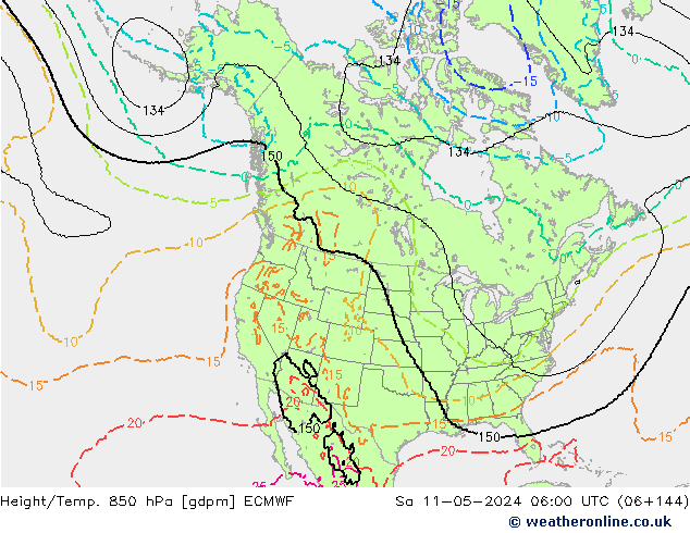 Height/Temp. 850 hPa ECMWF  11.05.2024 06 UTC