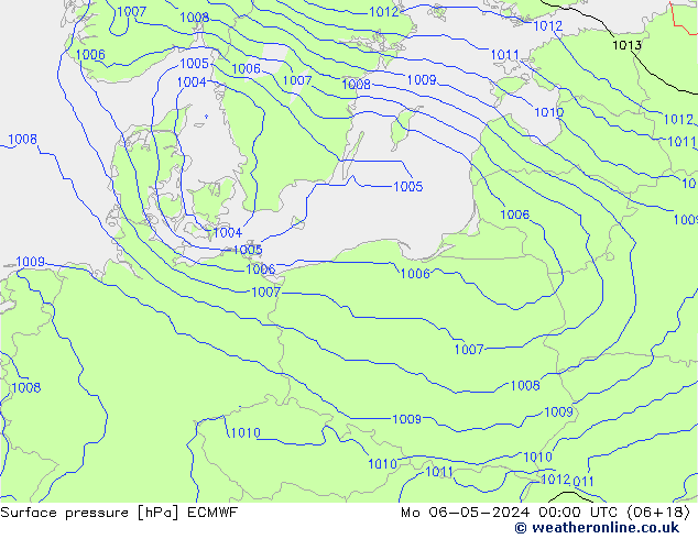 pression de l'air ECMWF lun 06.05.2024 00 UTC